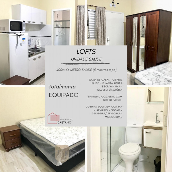 Imagem 1 da galeria do anúncio: LOFTS CAETANO(QUARTO+WC+COZINHA) PERTO do: METRO