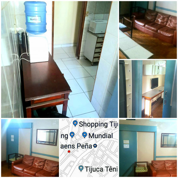 Imagem 6 da galeria do anúncio: 400 metros metrô Quarto (F) C/Vaga Tijuca Saens Pena Aluguel