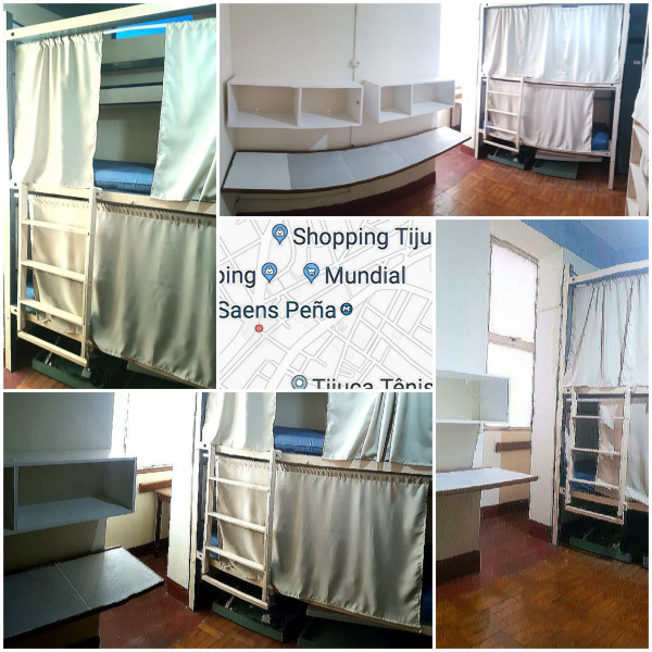 Imagem 9 da galeria do anúncio: 400 metros metrô Quarto (F) C/Vaga Tijuca Saens Pena Aluguel