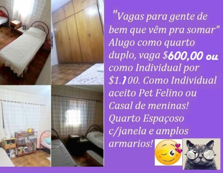 Imagem 4 da galeria do anúncio: Quarto Confortável/Duplo/Vg Só P/Moças De Bem!Px.Metro Penha