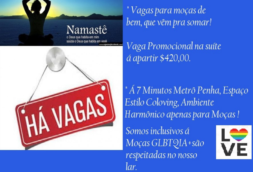 Imagem 2 da galeria do anúncio: #Alugo Quarto /Vaga /Suíte, Só Para Moças Px.Metrô Penha!