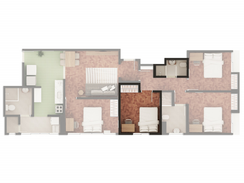 Imagem 3 da galeria do anúncio: Quarto individual | Metrô Higienópolis - Mackenzie