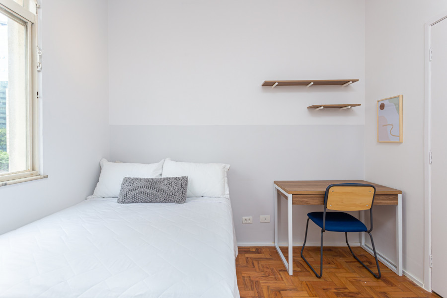 Imagem 1 da galeria do anúncio: Quarto com banheiro exclusivo | Metrô Brigadeiro