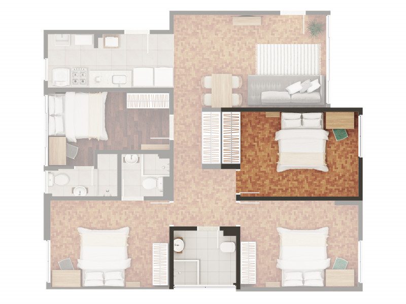 Imagem 4 da galeria do anúncio: Quarto individual | Metrô Ana Rosa