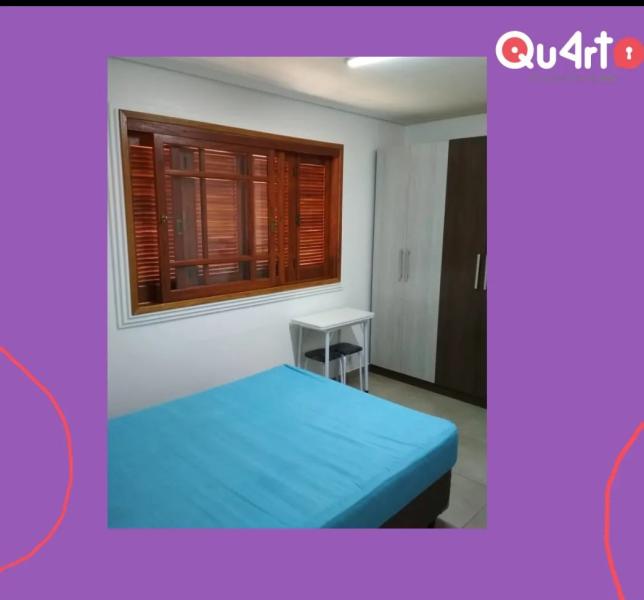 Imagem 2 da galeria do anúncio: Quarto  com cama casal próx Puc Tecnopuc Acisp Ufrgs Do Vale