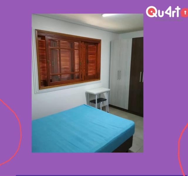 Imagem 3 da galeria do anúncio: Quarto  com cama casal próx Puc Tecnopuc Acisp Ufrgs Do Vale