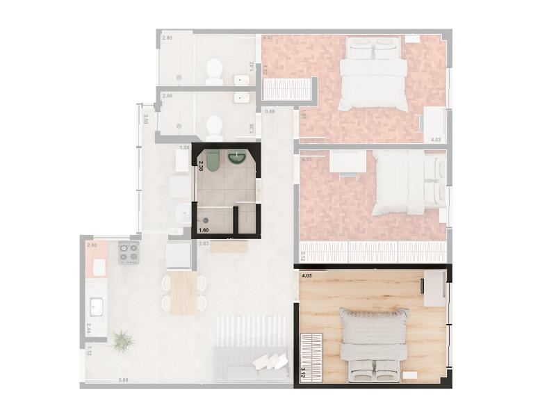 Imagem 10 da galeria do anúncio: Quarto com banheiro exclusivo