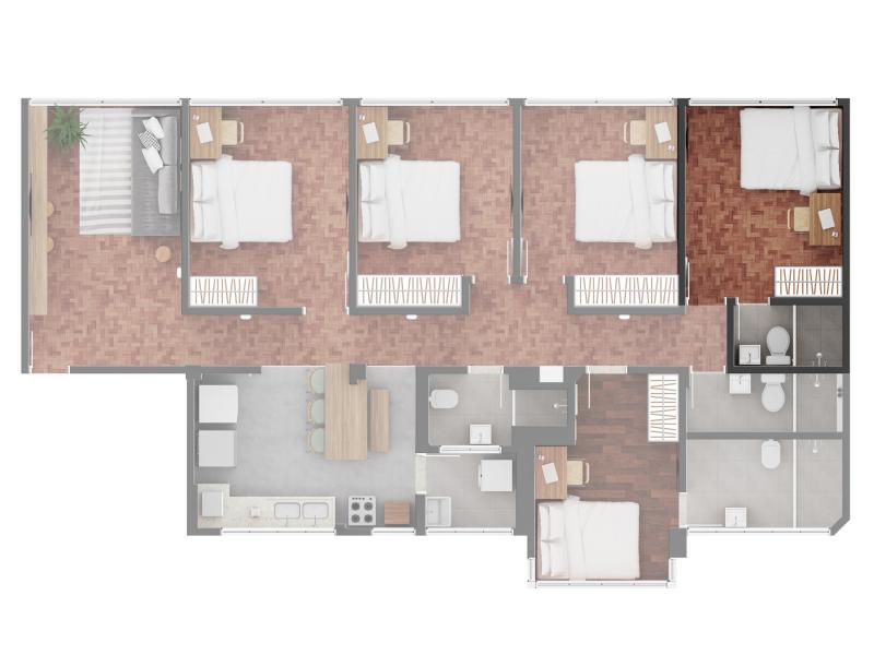 Imagem 3 da galeria do anúncio: Suite individual | Metrô Trianon - Masp