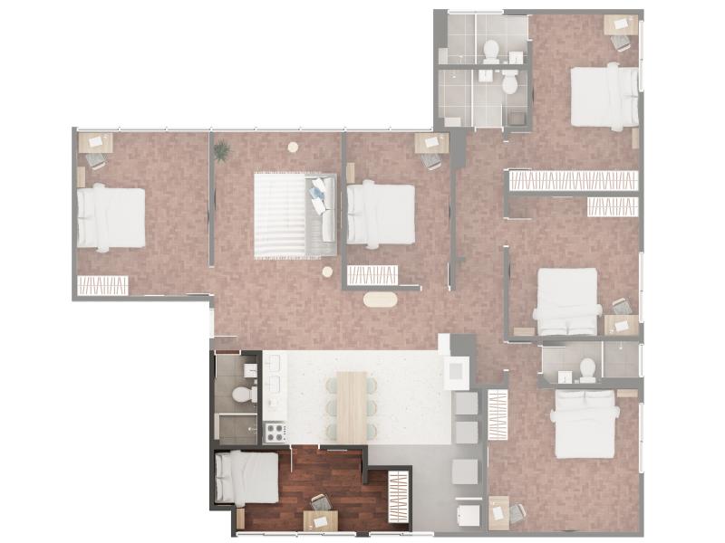 Imagem 3 da galeria do anúncio: Quarto individual | Metrô Oscar Freire