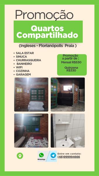 Imagem 1 da galeria do anúncio: Quartos Compartilhado Ingleses