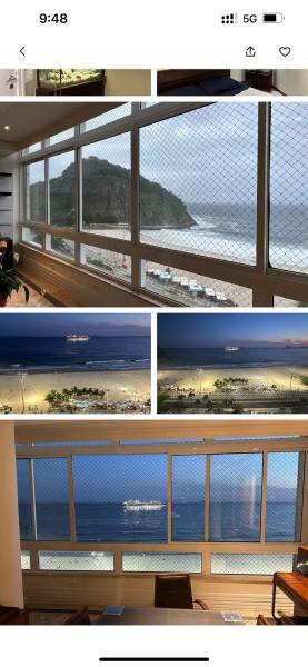 Imagem 1 da galeria do anúncio: Quarto grande com banheiro privativo frente mar .