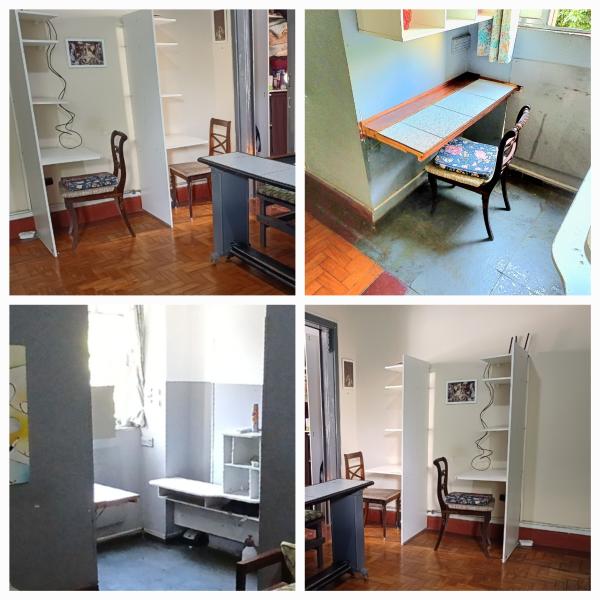 Imagem 3 da galeria do anúncio: Quarto Típico P/Aluguel C/Vaga 250m Metrô Tijuca Saens Pena