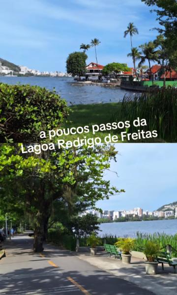 Imagem 1 da galeria do anúncio: Suite e Quarto Mobiliados MARÇO.26 Jd.Botânico prox.Lagoa RJ